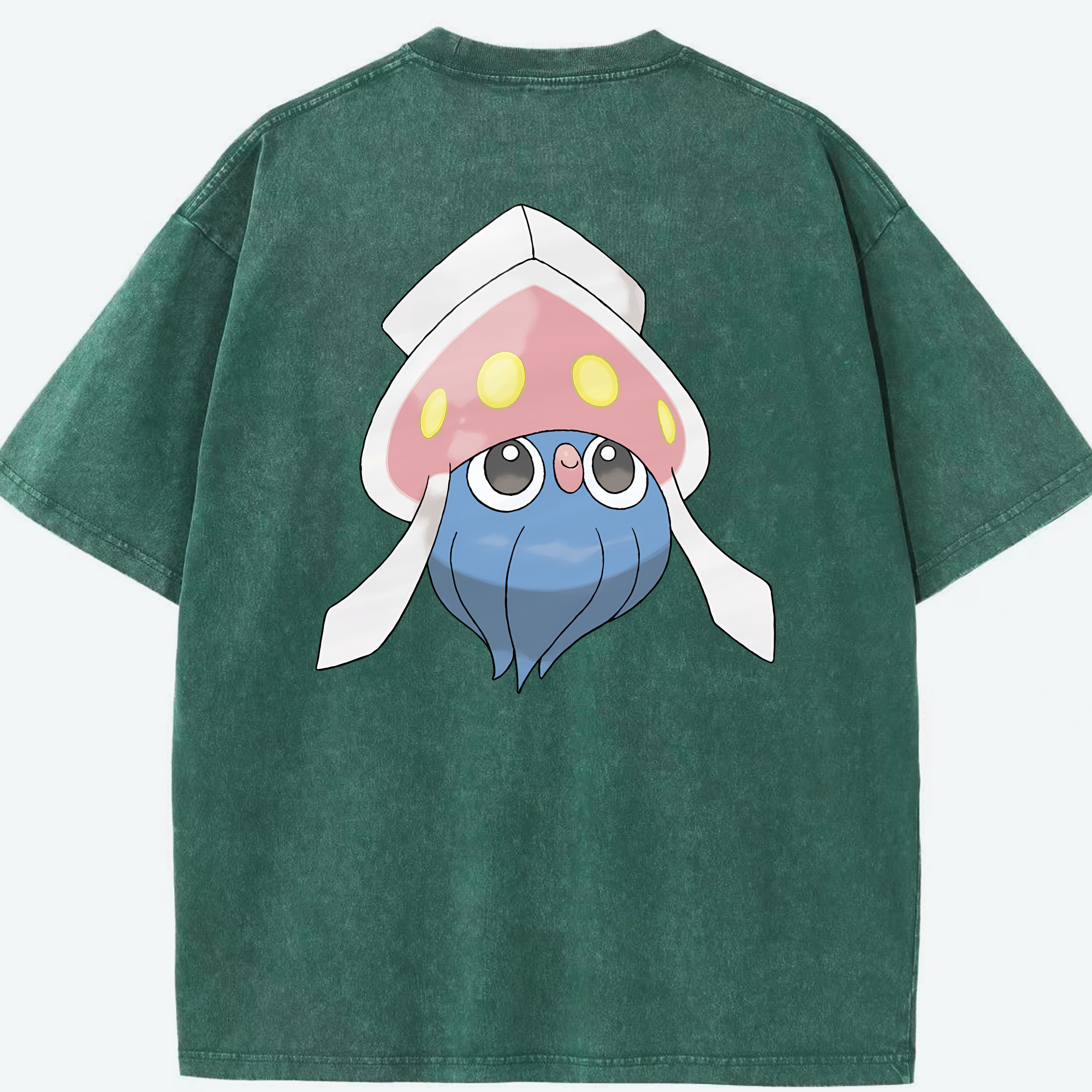（画像用） ポケットモンスター Pokémon 綿100% ヴィンテージ風 半袖Tシャツ（背面プリント）